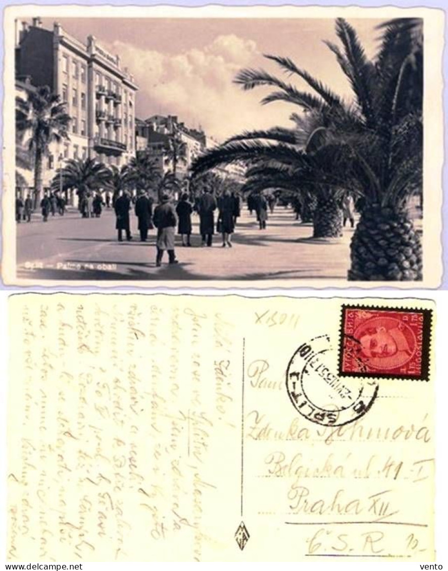 Croatia, Split ... XB011, Posted 1935 - Croatie