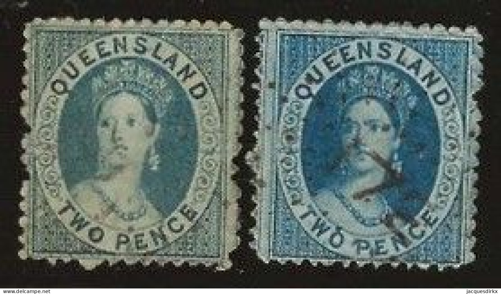 Queensland    .   SG    .   62   2x      .   O      .     Cancelled - Used Stamps