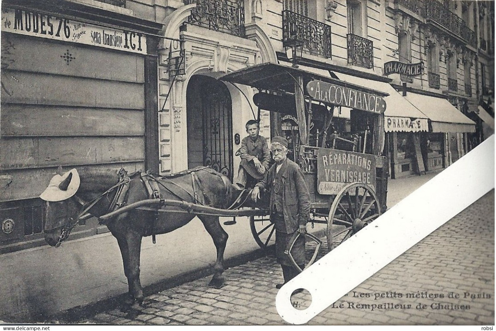 75 Paris, Les Petits Métiers Hauser, J.H. N° 902 ,   Le Rempailleur De Chaises D5304 - Artisanry In Paris