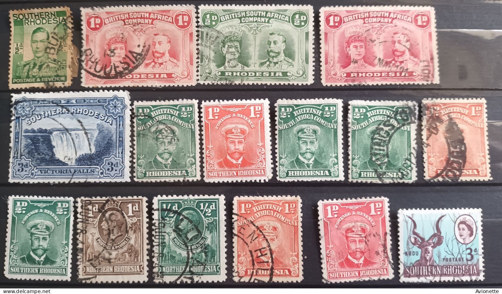 British South Africa / South Rhodesia (16 Timbres) - Zuid-Rhodesië (...-1964)