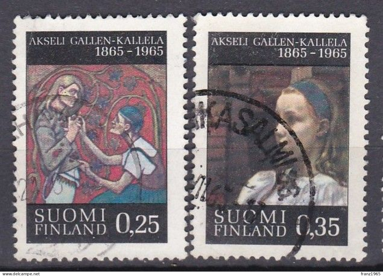 100th Birthday Of Akseli Gallen-Kallela - 1965 - Used Stamps