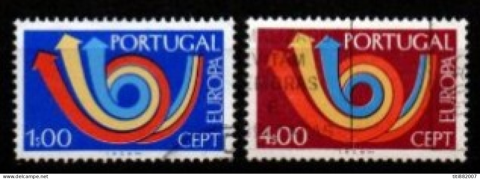 PORTUGAL    -   1973.    Y&T N° 1179  / 1180 Oblitérés.  EUROPA - Gebruikt