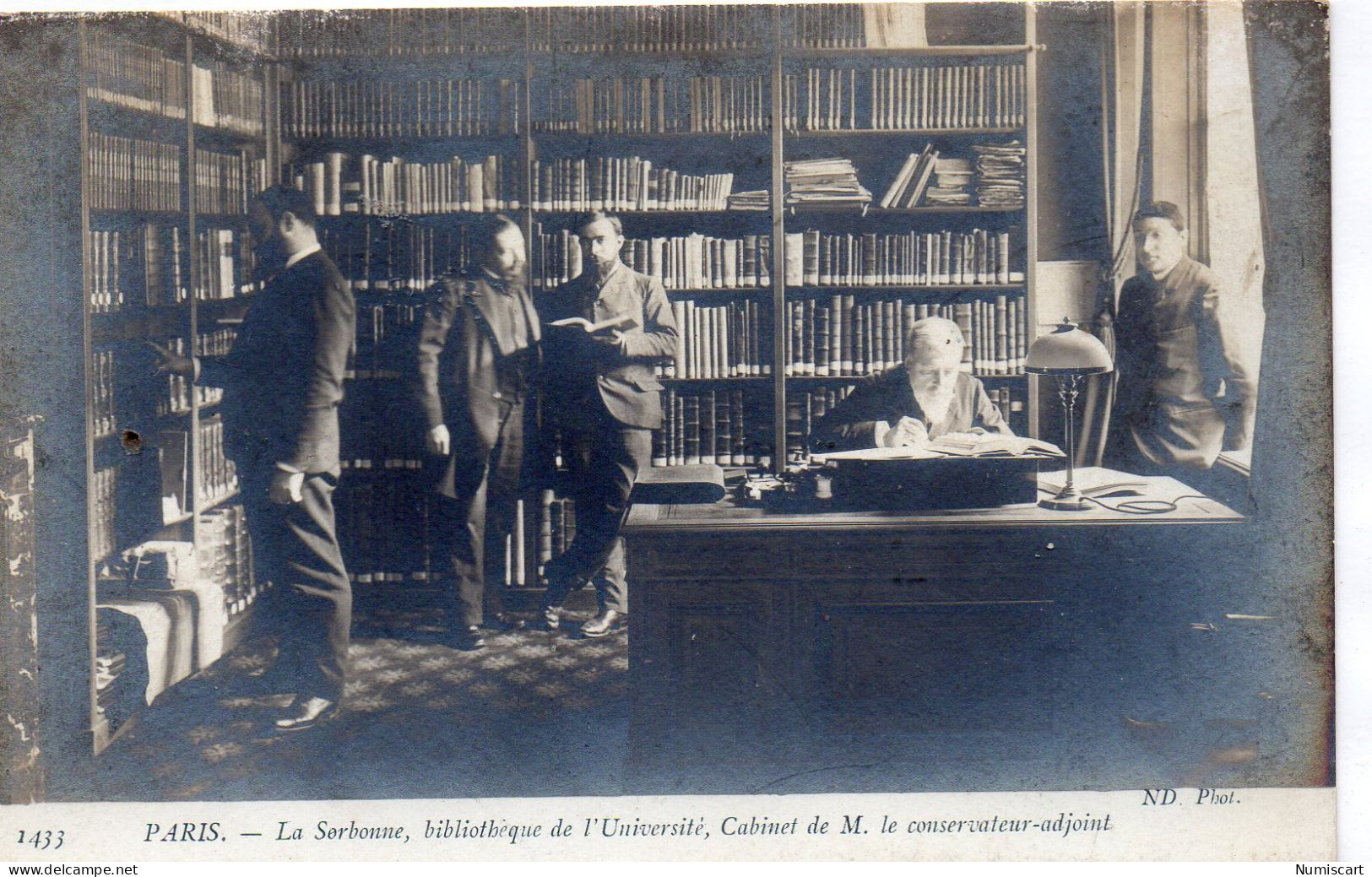 Paris 75005 Carte Photo Animée Bibliothèque De La Sorbonne Cabinet Du Secrétaire-Adjoint Beau Visuel - District 05
