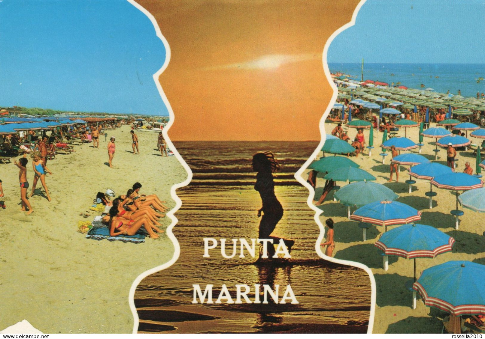 CARTOLINA ITALIA 1984 RAVENNA PUNTA MARINA SALUTI VEDUTINE Italy Postcard ITALIEN Ansichtskarten - Ravenna