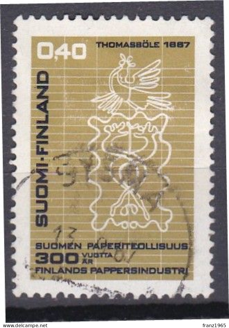 300th Anniversary Of Finnish Paper Industry - 1967 - Oblitérés