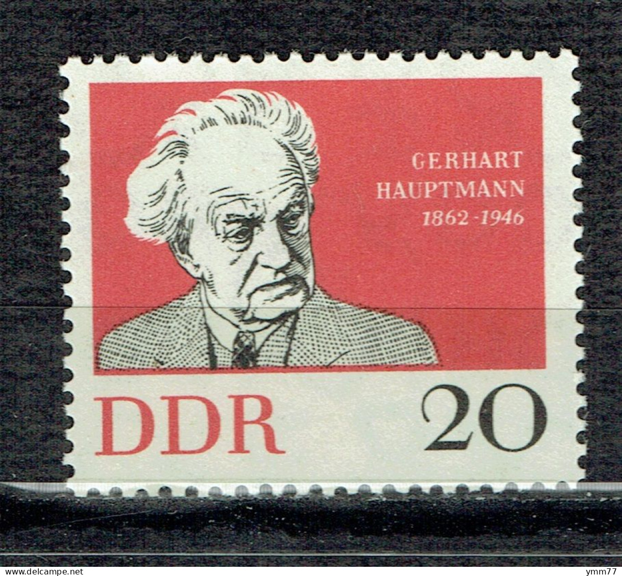 Centenaire De La Naissance De L'écrivain Gerhart Hauptmann - Unused Stamps