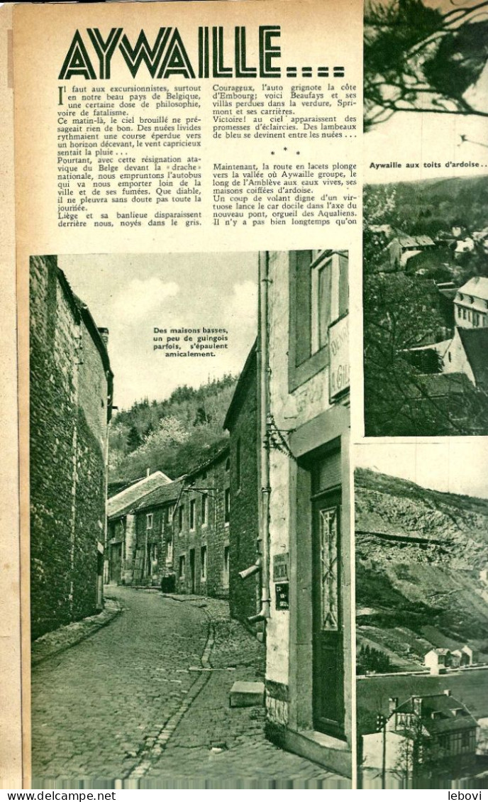 «AYWAILLE….» Article De 2 Pages (7 Photos) Dans « A-Z » Hebdomadaire Illustrée N° 9 (19/05/1935) - Belgien