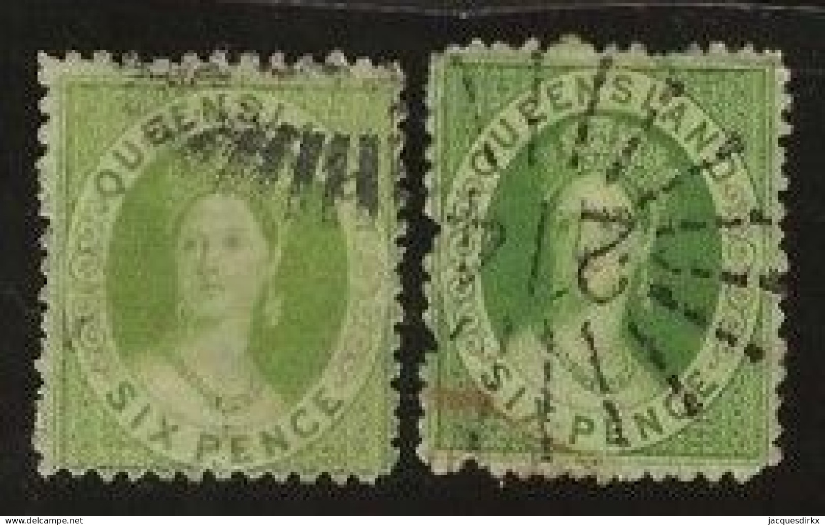 Queensland    .   SG    .   105  2x    .   O      .     Cancelled - Used Stamps