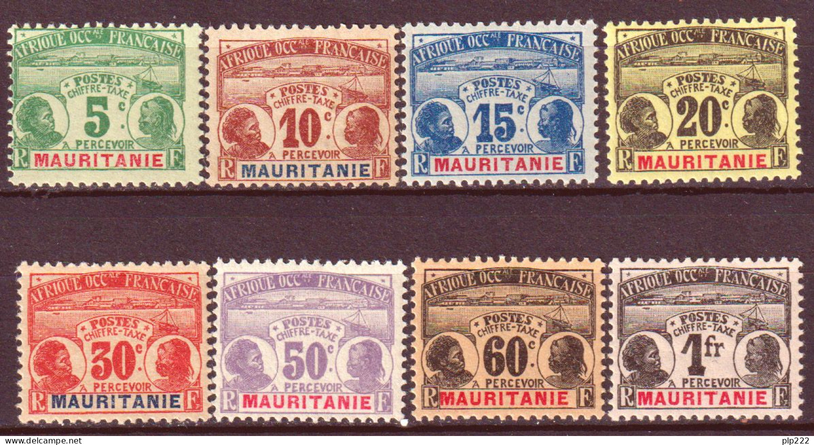 Mauritania 1906 Segnatasse Y.T.9/16 */MH VF/F - Ongebruikt