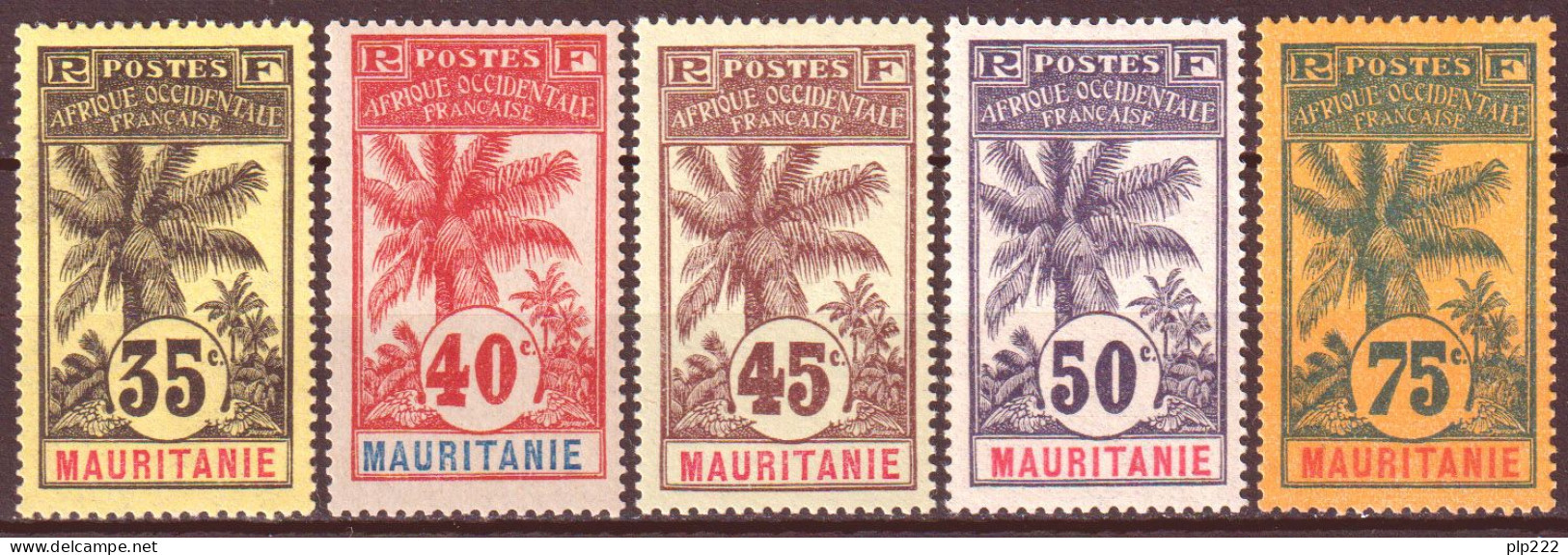 Mauritania 1906 Y.T.9/13 */MH VF/F - Ungebraucht
