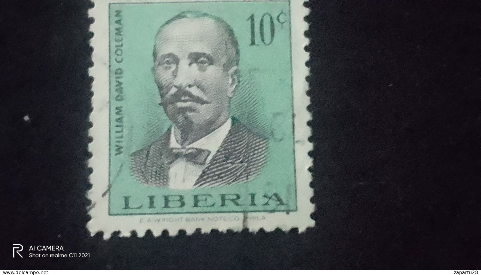 LİBERİA-          10    CENT               USED - Liberia