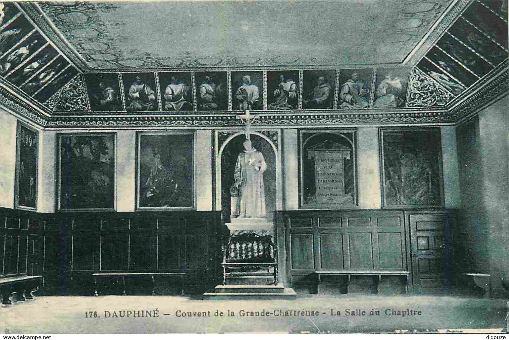 38 - La Grande Chartreuse - Intérieur Du Couvent De La Grande Chartreuse - La Salle Du Chapitre - CPA - Voir Scans Recto - Chartreuse