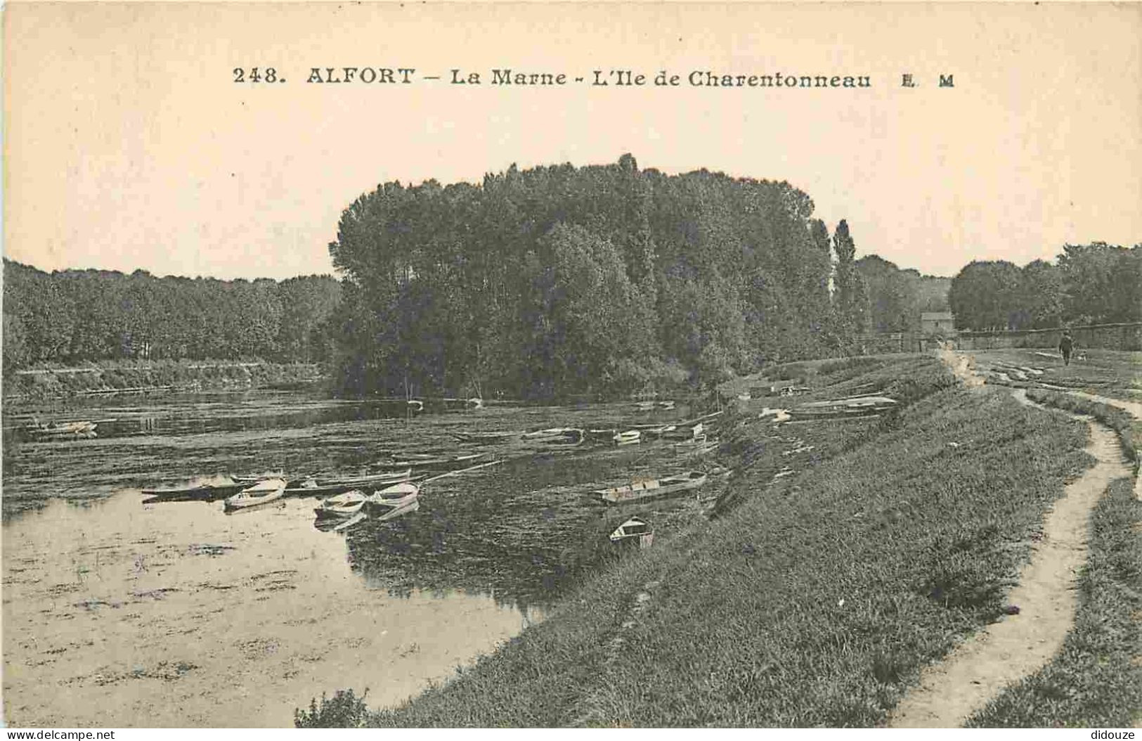 94 - Alfort - La Marne - L'Ile De Charentonneau - Correspondance - CPA - Voyagée En 1918 - Voir Scans Recto-Verso - Maisons Alfort