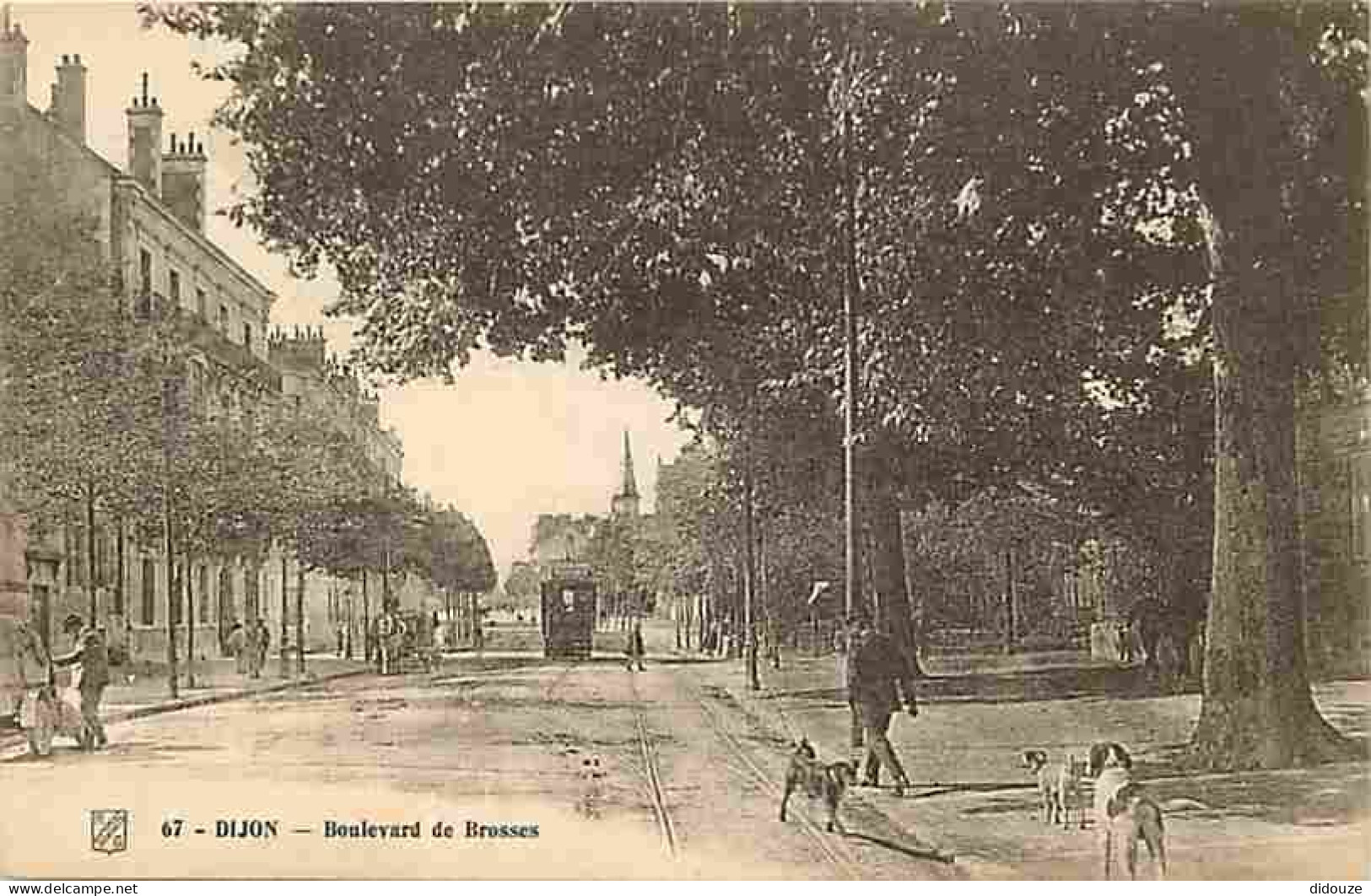 21 - Dijon - Boulevard De Brosses - Animée - Tramway - Chiens - Carte Neuve - CPA - Voir Scans Recto-Verso - Dijon