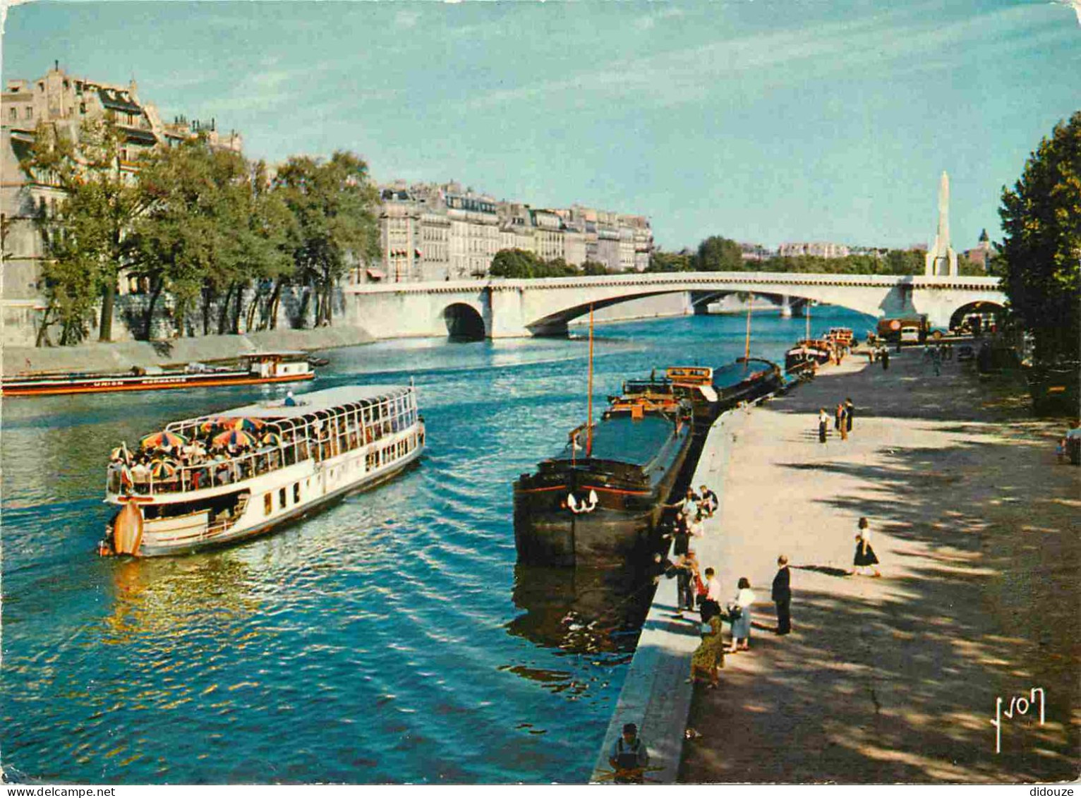 Bateaux - Bateaux Promenade - Paris - La Seine Au Quai De La Tournelle - CPM - Voir Scans Recto-Verso - Autres & Non Classés