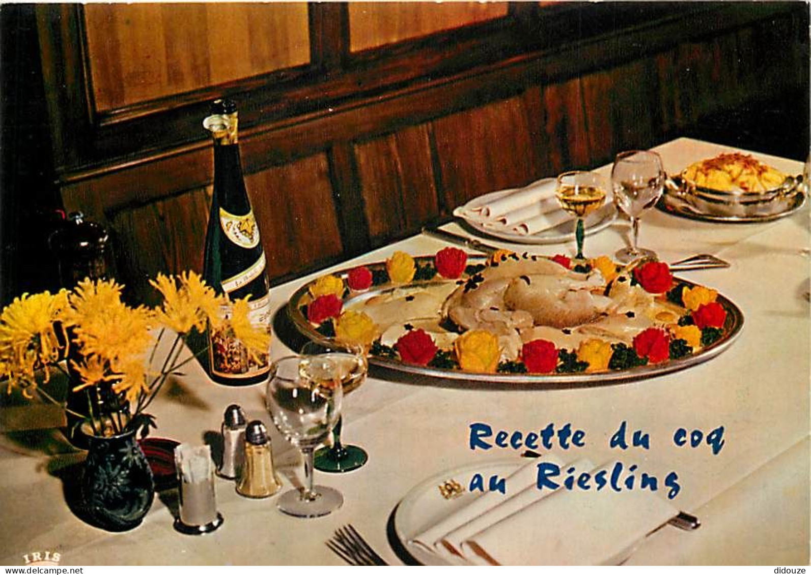 Recettes De Cuisine - Coq Au Riesling - Carte Neuve - Gastronomie - CPM - Voir Scans Recto-Verso - Recettes (cuisine)