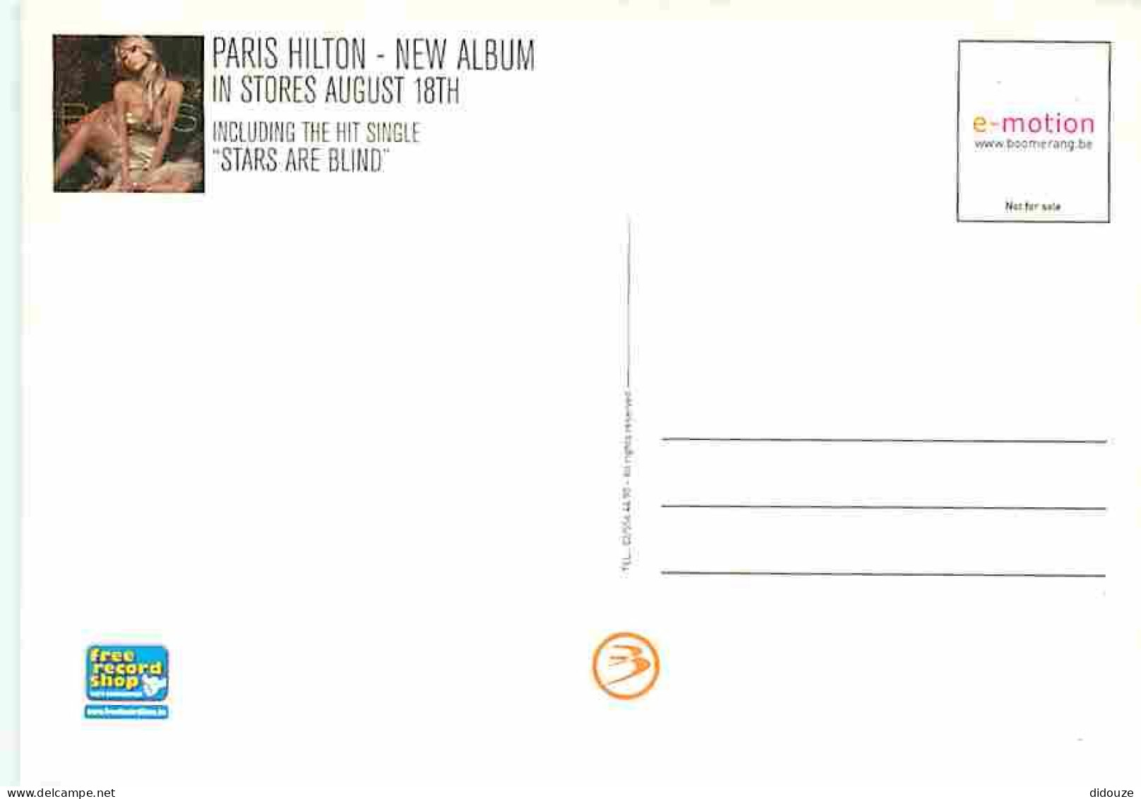 Femmes - Paris Hilton - CPM - Voir Scans Recto-Verso - Femmes