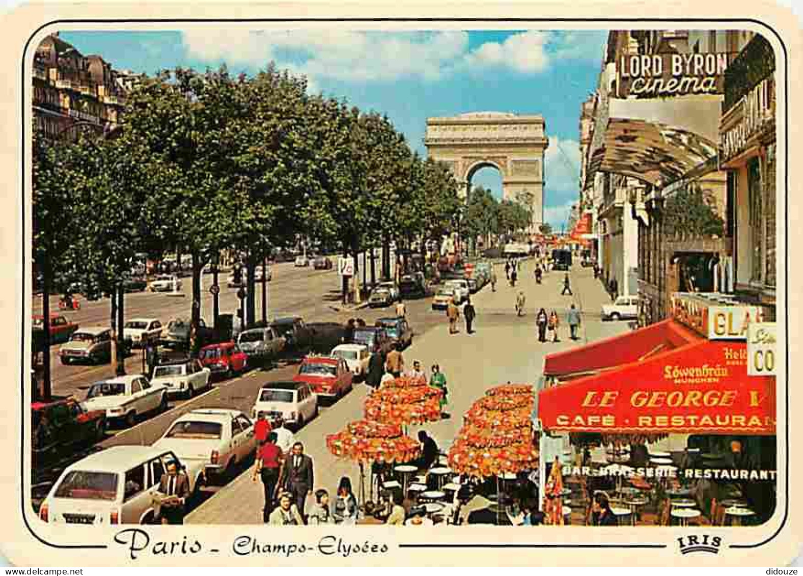 Automobiles - Paris - L'Arc De Triomphe Vu Des Champs Elysées - CPM - Voir Scans Recto-Verso - Voitures De Tourisme