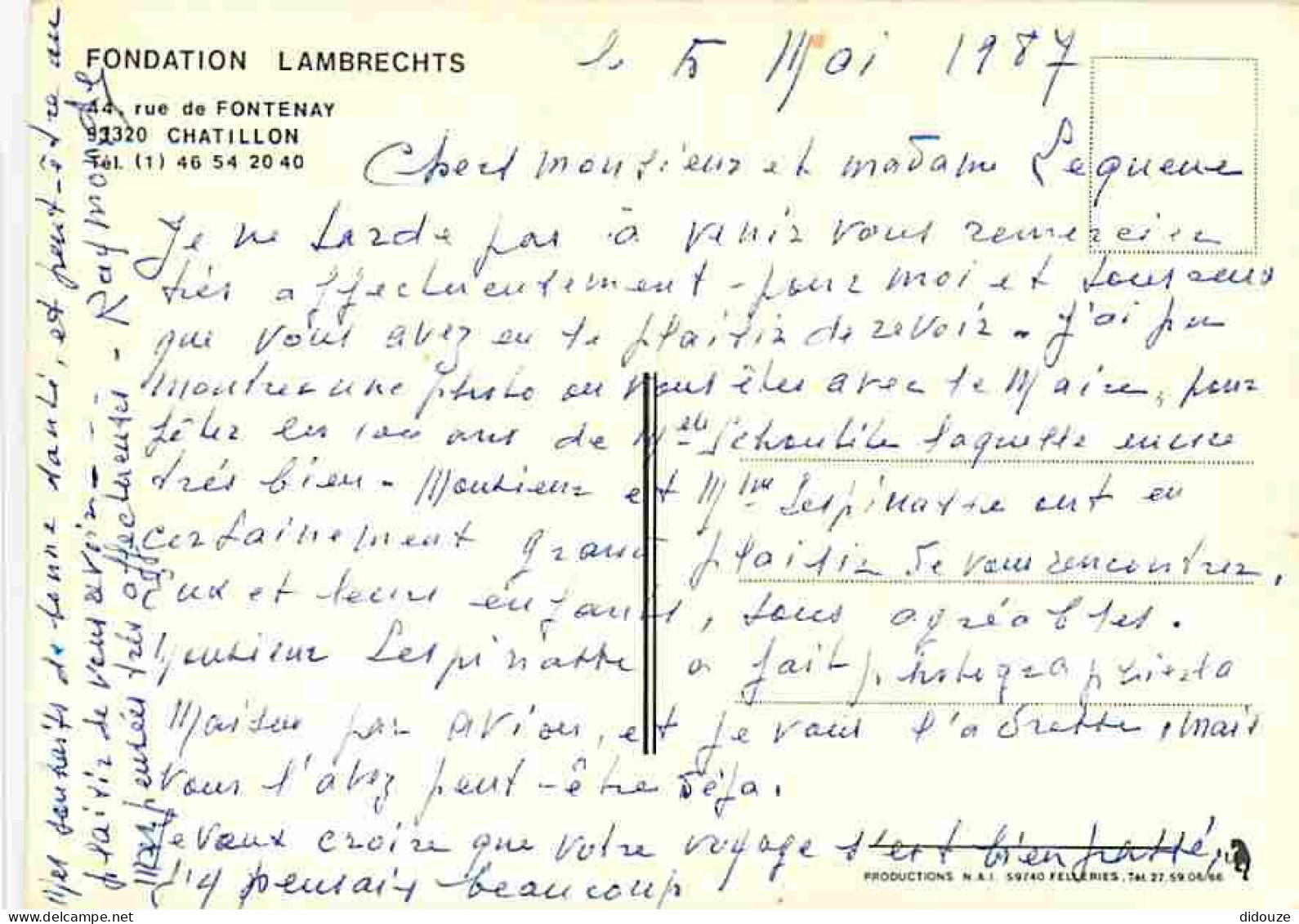 92 - Chatillon - Fondation Lambrechts - Vue Aérienne - CPM - Voir Scans Recto-Verso - Châtillon