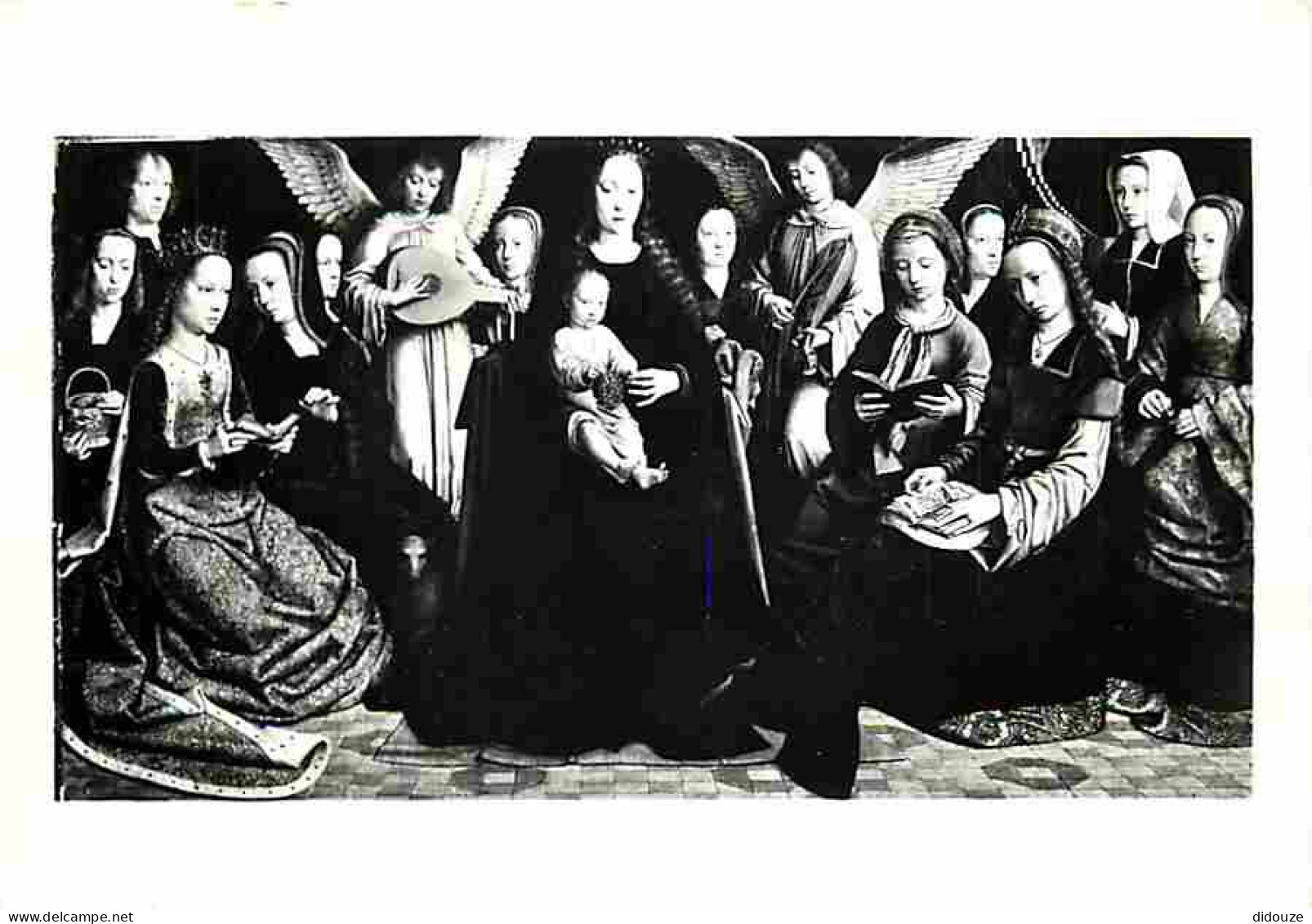 Art - Peinture Religieuse - Musée De Rouen - Gérard David - La Vierge Et Les Saintes - CPM - Voir Scans Recto-Verso - Tableaux, Vitraux Et Statues