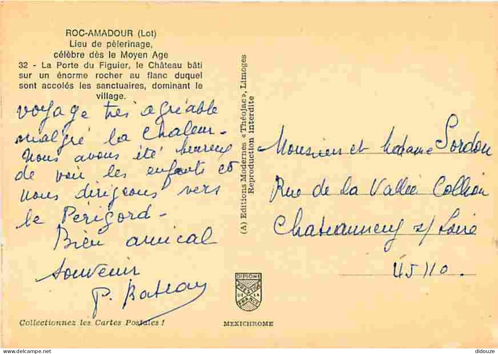 46 - Rocamadour - La Porte Du Figuier Et Le Château - CPM - Voir Scans Recto-Verso - Rocamadour