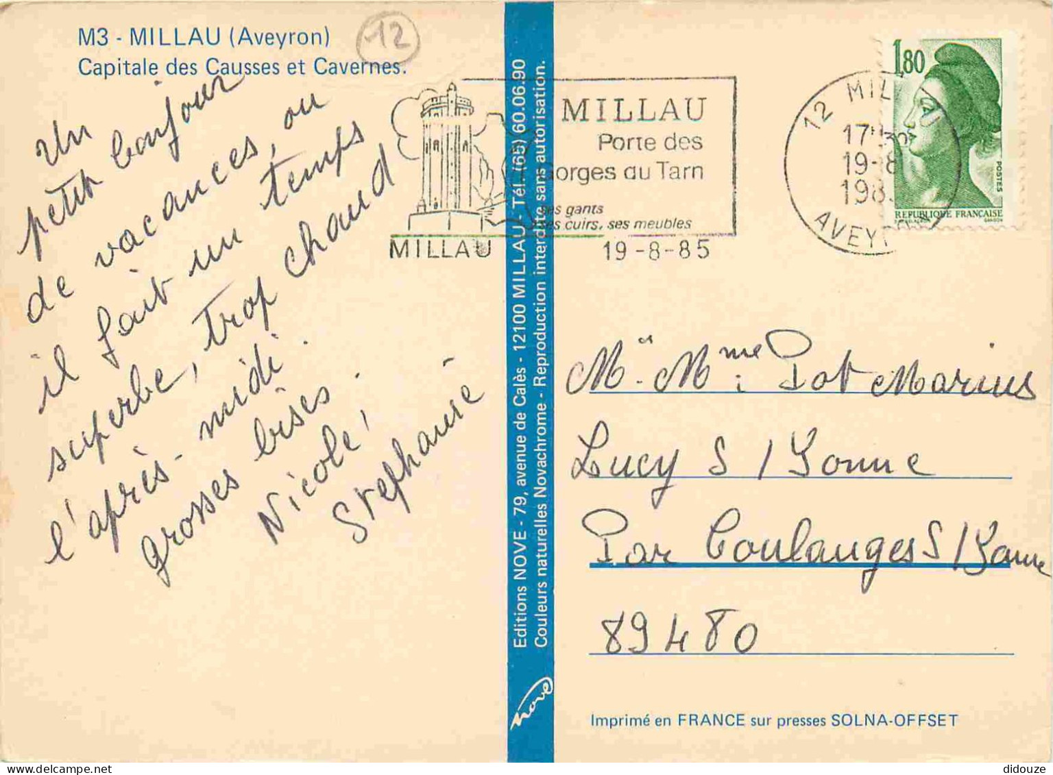 12 - Millau - Multivues - Blasons - CPM - Voir Scans Recto-Verso - Millau