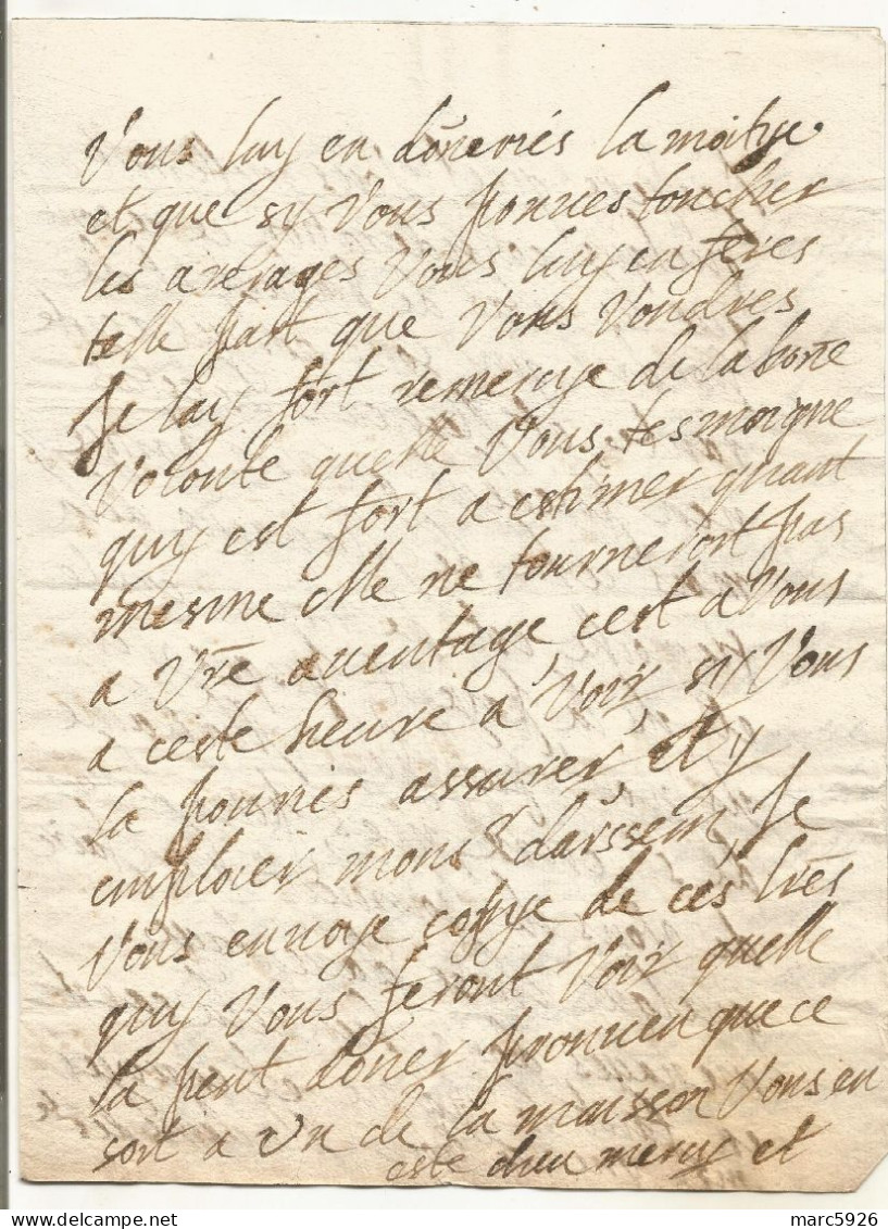 N°2050 ANCIENNE LETTRE DE ELISABETH DE NASSAU AU DUC DE BOUILLON AVEC CACHET DE CIRE DATE 1624