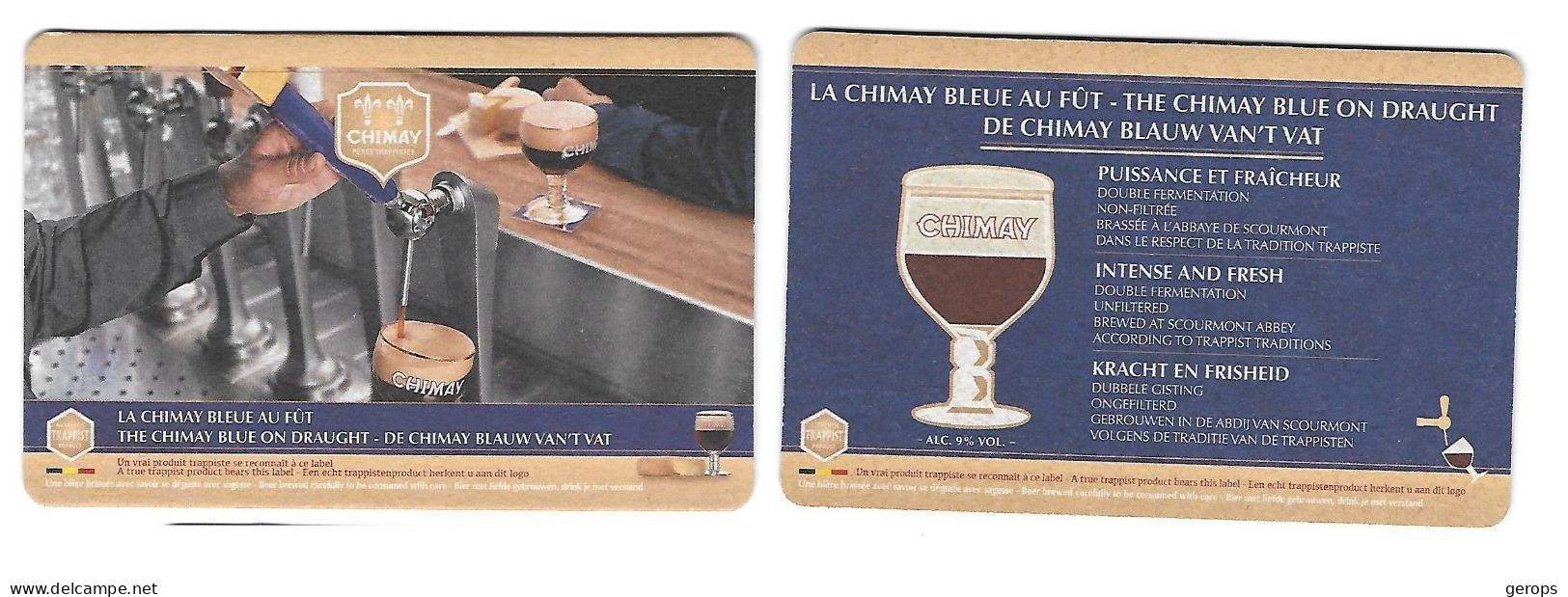 4a Chimay Trappist Rv - Beer Mats