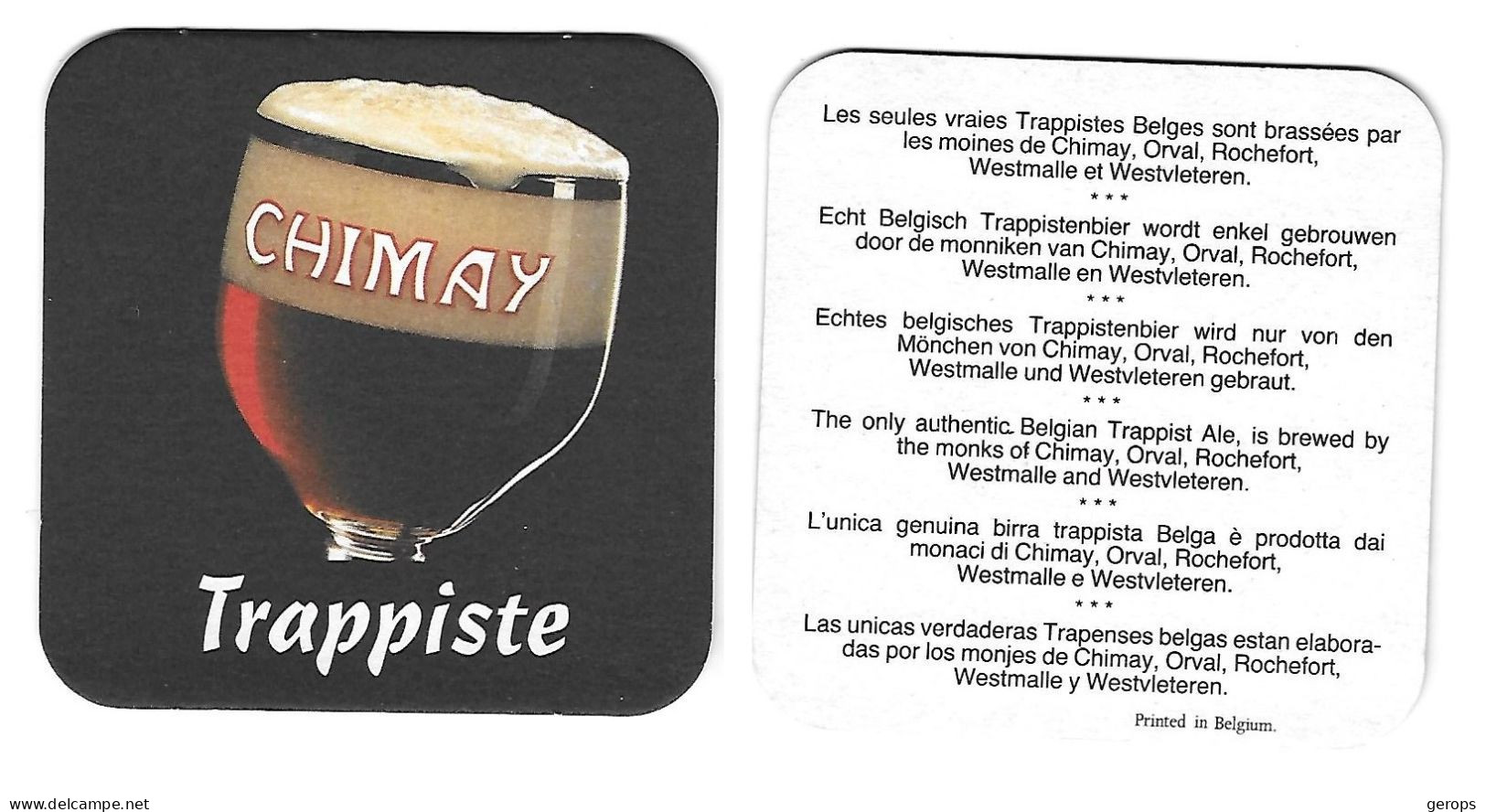 5a Chimay Trappist Rv - Beer Mats