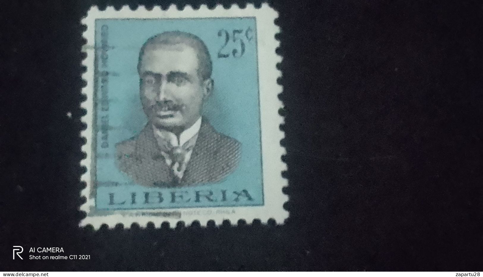 LİBERİA-          25    CENT               USED - Liberia
