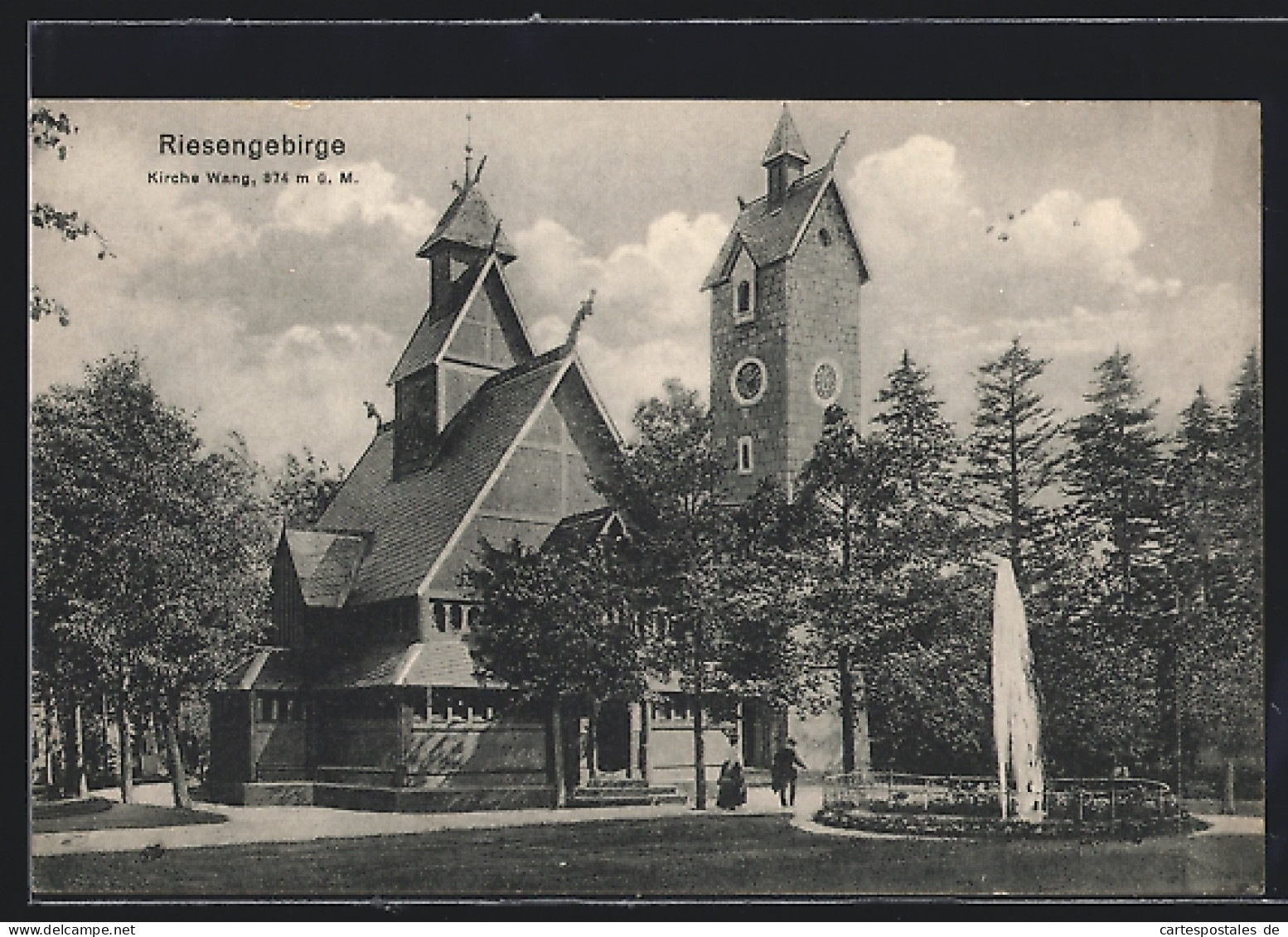 AK Brückenberg, Kirche Wang  - Schlesien