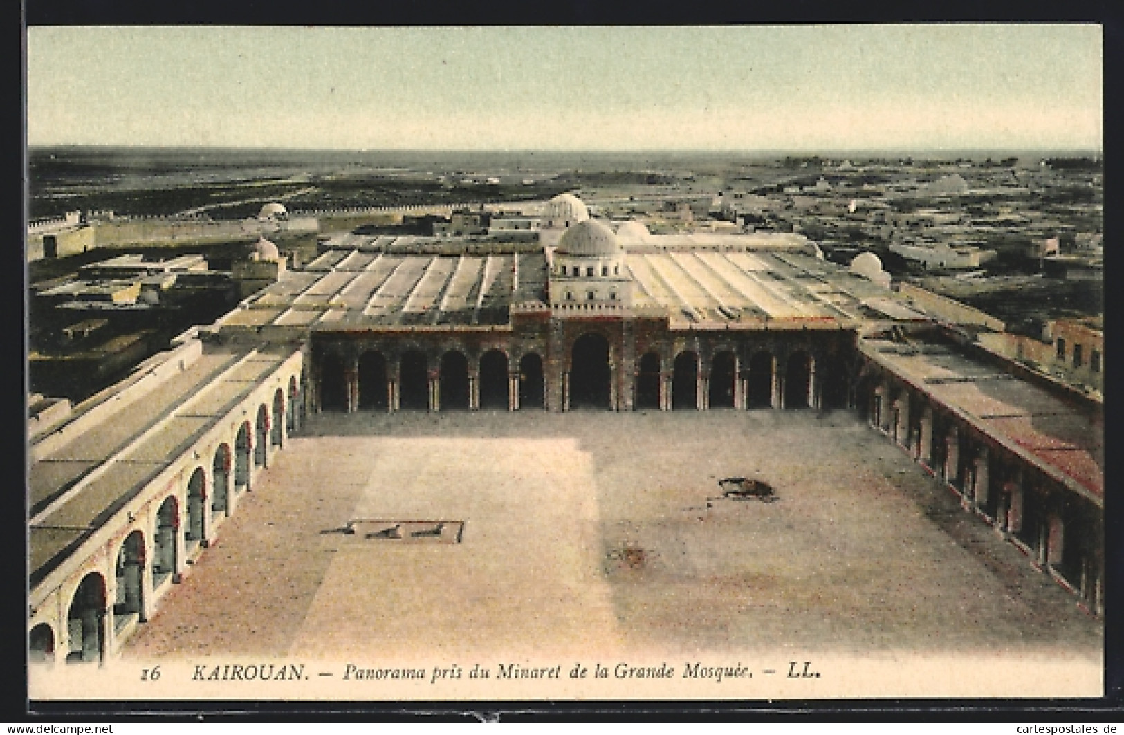 CPA Kairouan, Vue Générale Pris Du Minaret De La Grande Mosquée  - Tunisie
