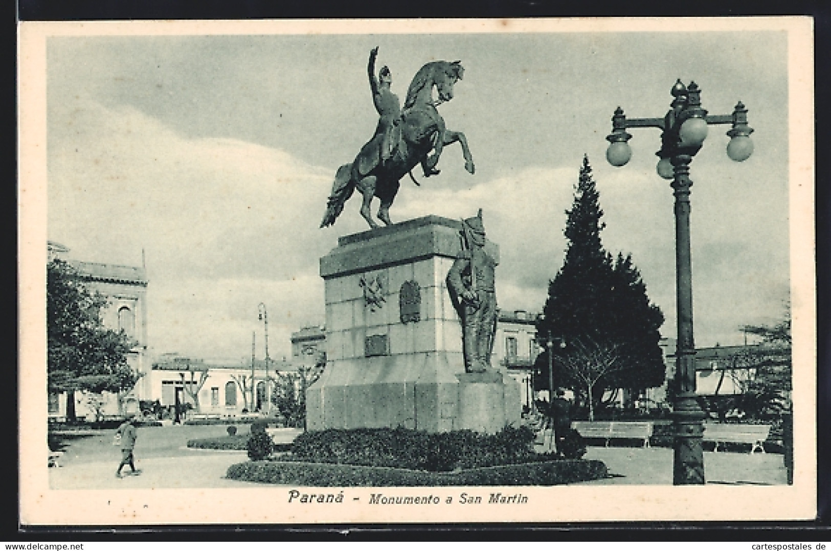 AK Paraná, Monumento A San Martin  - Argentine