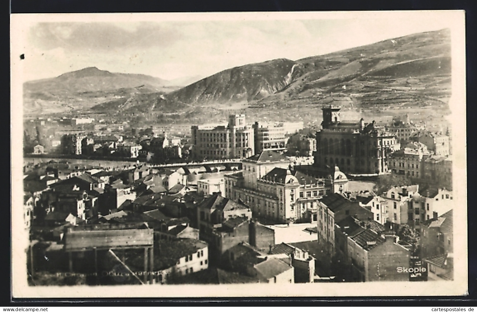 AK Skopie, Teilansicht Mit Blick In Die Berge  - Macédoine Du Nord