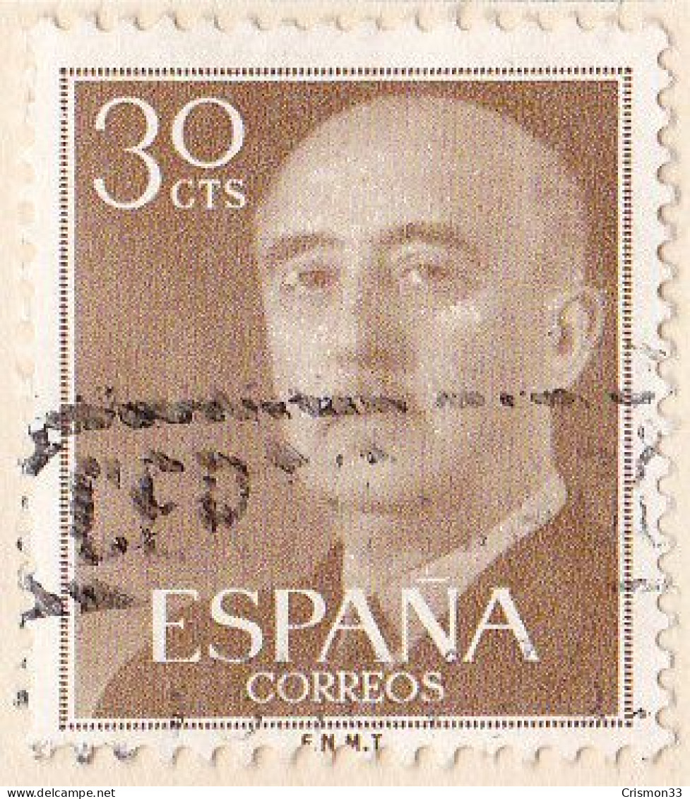 1955 - 1956 - ESPAÑA - GENERAL FRANCO - EDIFIL 1147 - Used Stamps