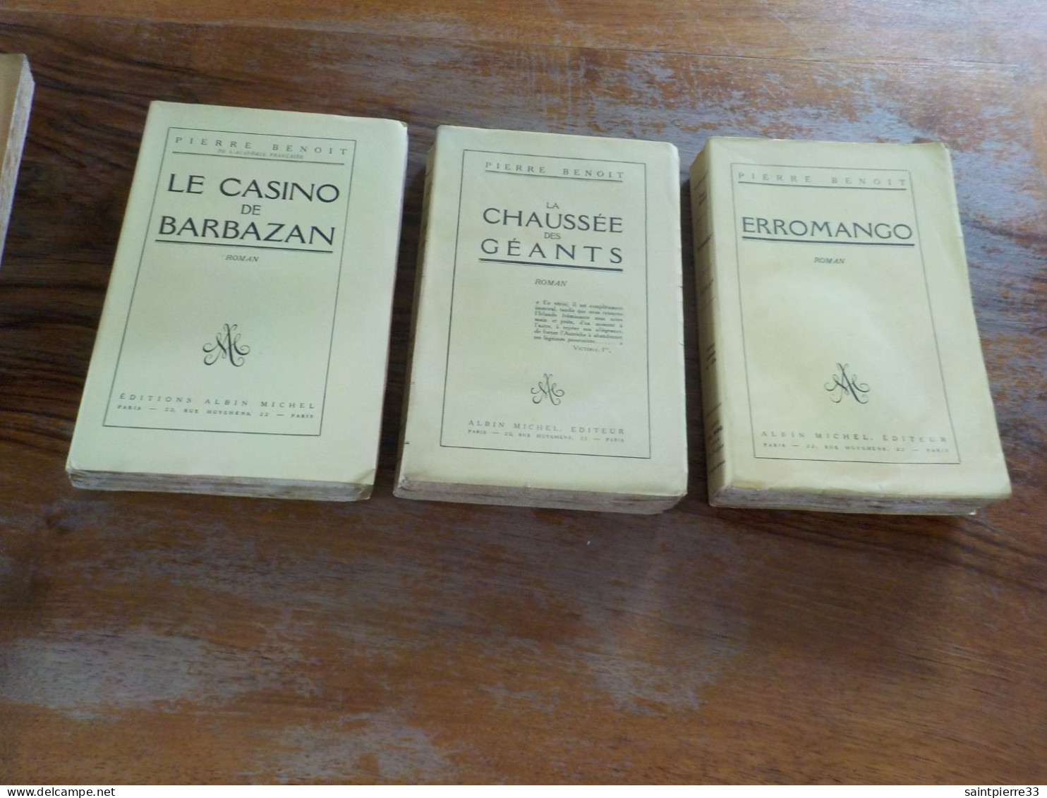 Pierre Benoit 3 Livres Editions Originales - 1901-1940