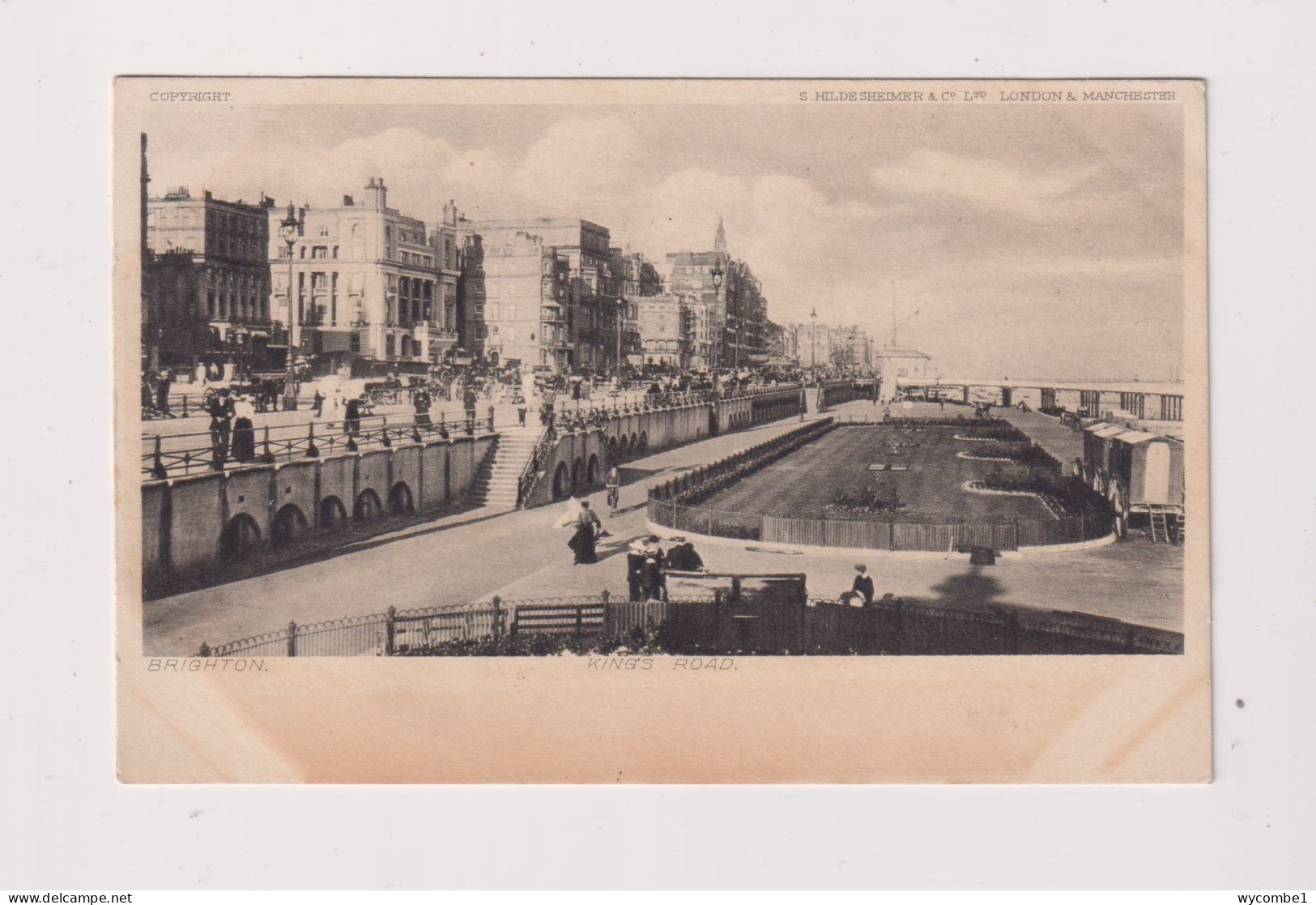 ENGLAND - Brighton Kings Road Unused Vintage Postcard - Brighton
