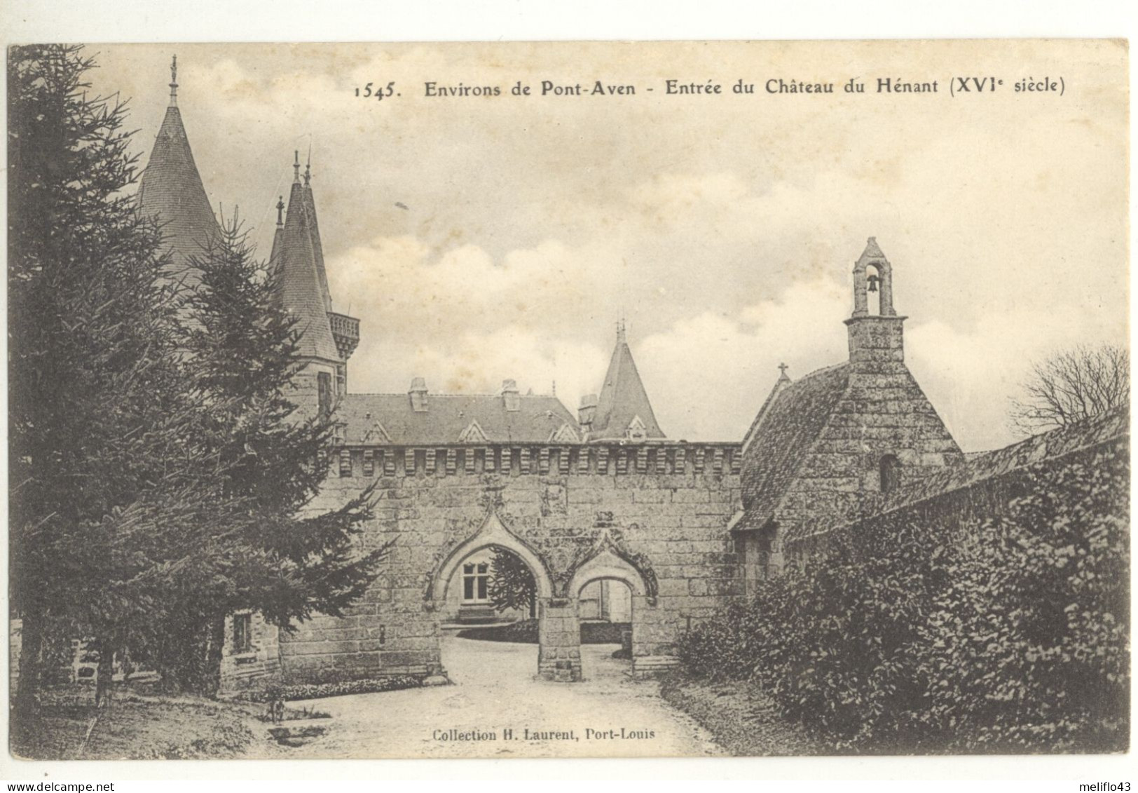 29/ CPA - Entrée Du Chateau De Hénant - Autres & Non Classés