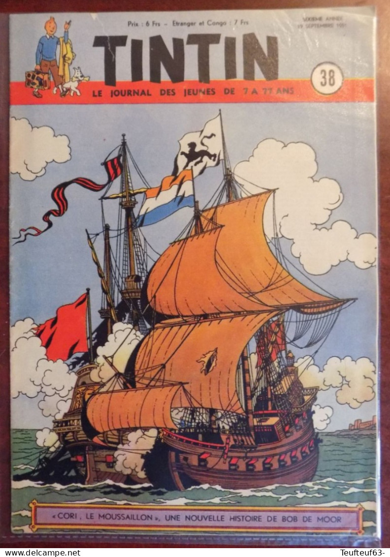 Tintin N° 38-1951 Bob De Moor - Caisses à Savon - Aviation Russe - Tintin