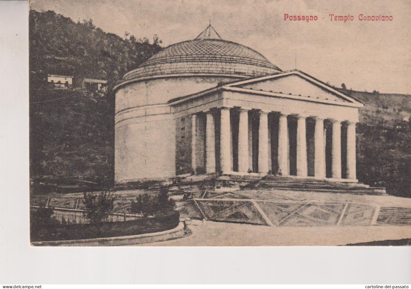 POSSAGNO  TREVISO TEMPIO CANOVIANO VG 1919 - Napoli (Neapel)