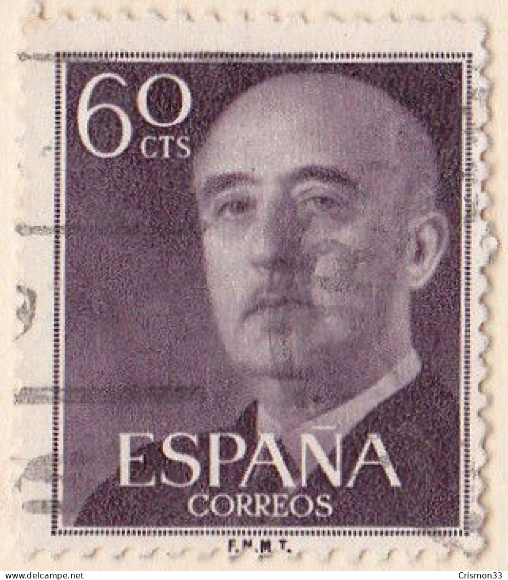 1955 - 1956 - ESPAÑA - GENERAL FRANCO - EDIFIL 1150 - Used Stamps