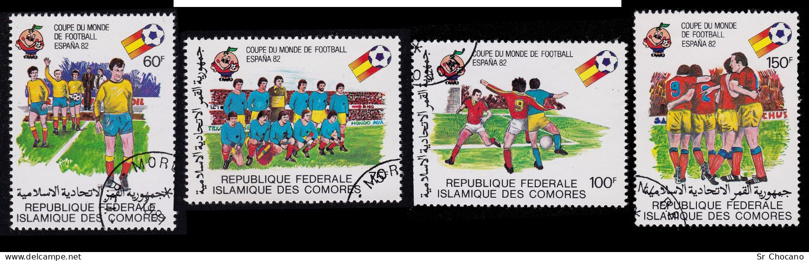 World Cup 1982 COMORO ISLANDS .1981.Scott Nos.507-512 USED - 1982 – Spain