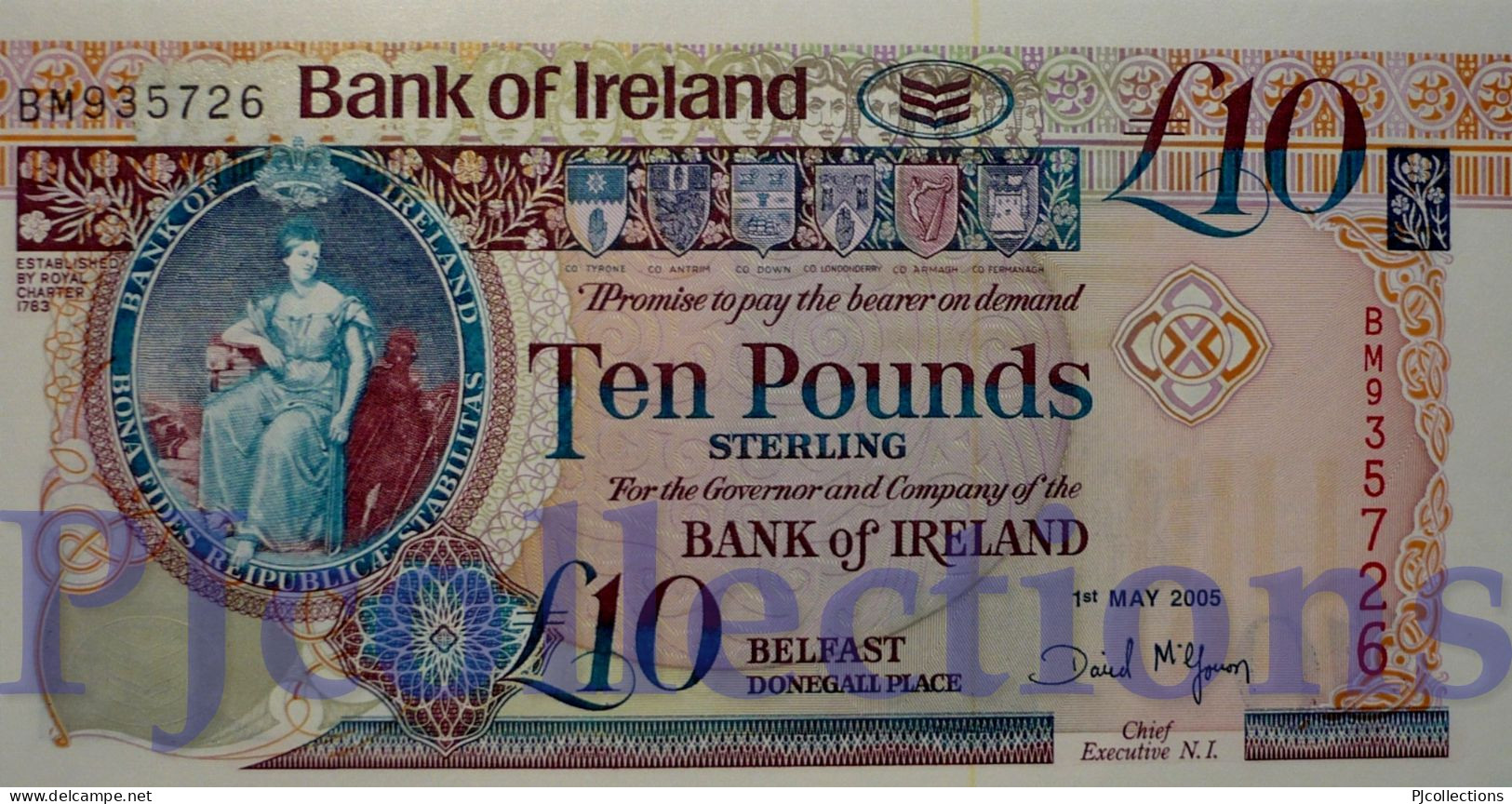 NORTHERN IRELAND 10 POUNDS 2005 PICK 79Ab UNC - Irland