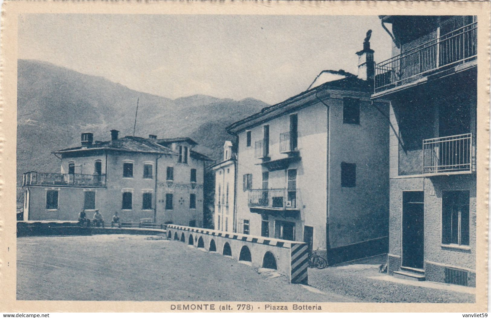 DEMONTE-CUNEO-PIAZZA BOTTERIA CARTOLINA  NON VIAGGIATA -1925-1935 - Cuneo