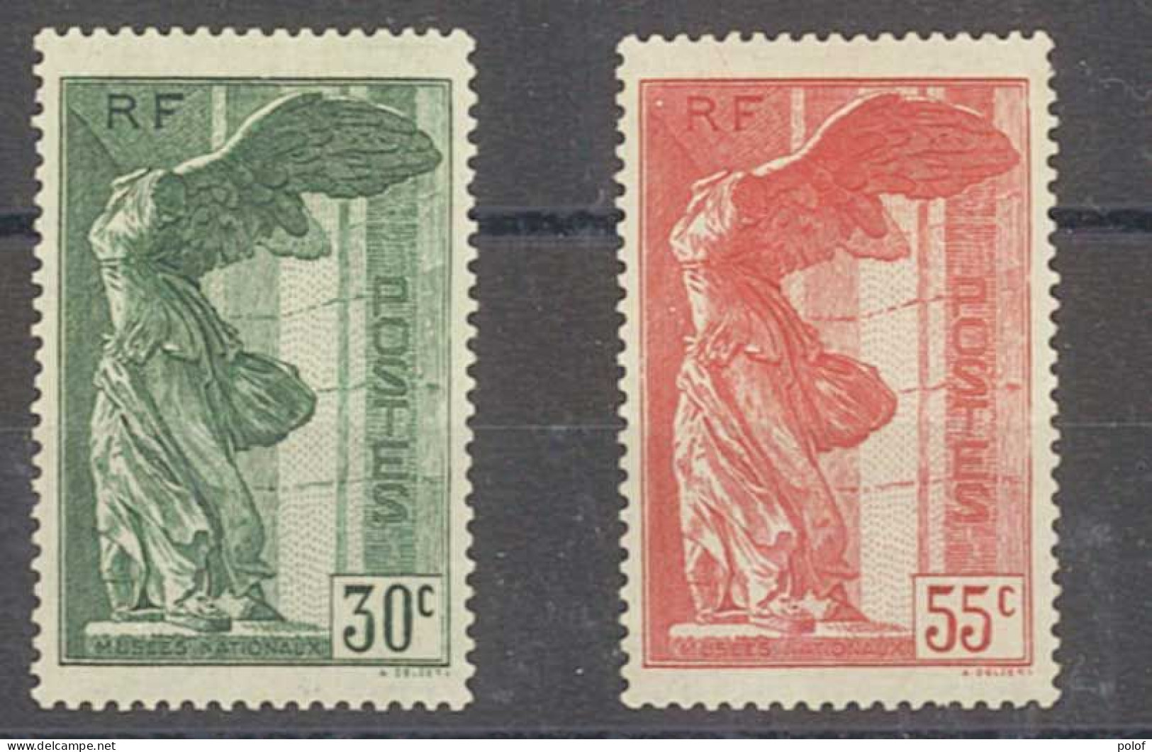 Yvert 354-355 -Victoire De Samothrace I - 2 Timbres Neufs Avec Traces De Charnières - Otros & Sin Clasificación