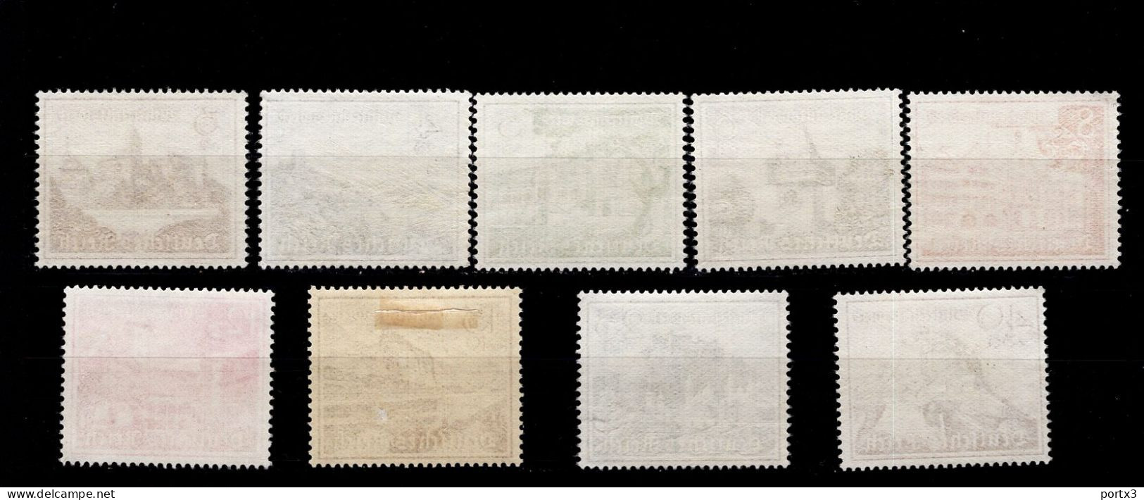 Deutsches Reich 730 -738 Winterhilfswerk Bauwerke MLH Falz N.G. * - Unused Stamps