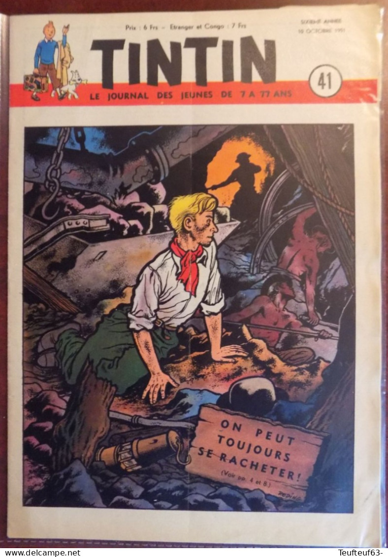 Tintin N° 41-1951 Reding - Tintin