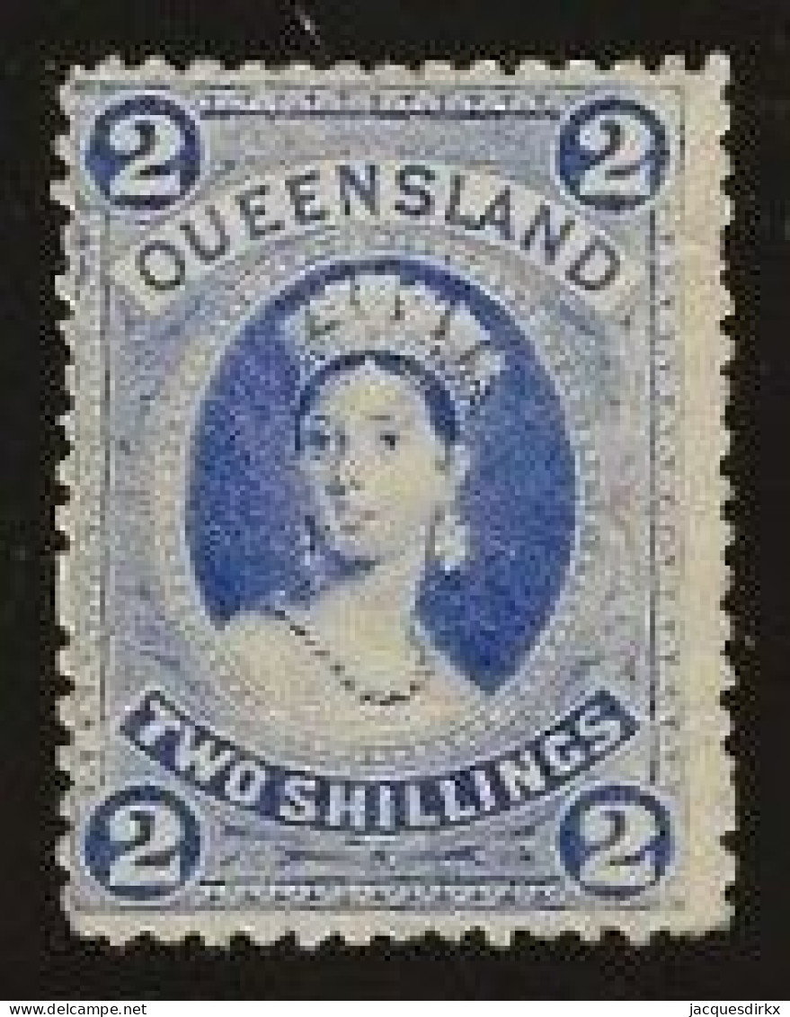 Queensland    .   SG    .   152 (2 Scans)  .   Thin Paper  .   (*)      .    Mint Without Gum - Mint Stamps