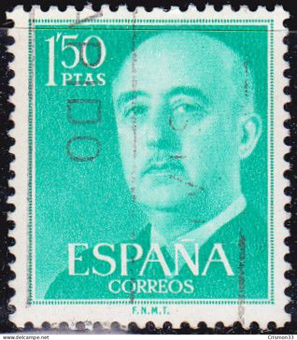1955 - 1956 - ESPAÑA - GENERAL FRANCO - EDIFIL 1155 - Oblitérés