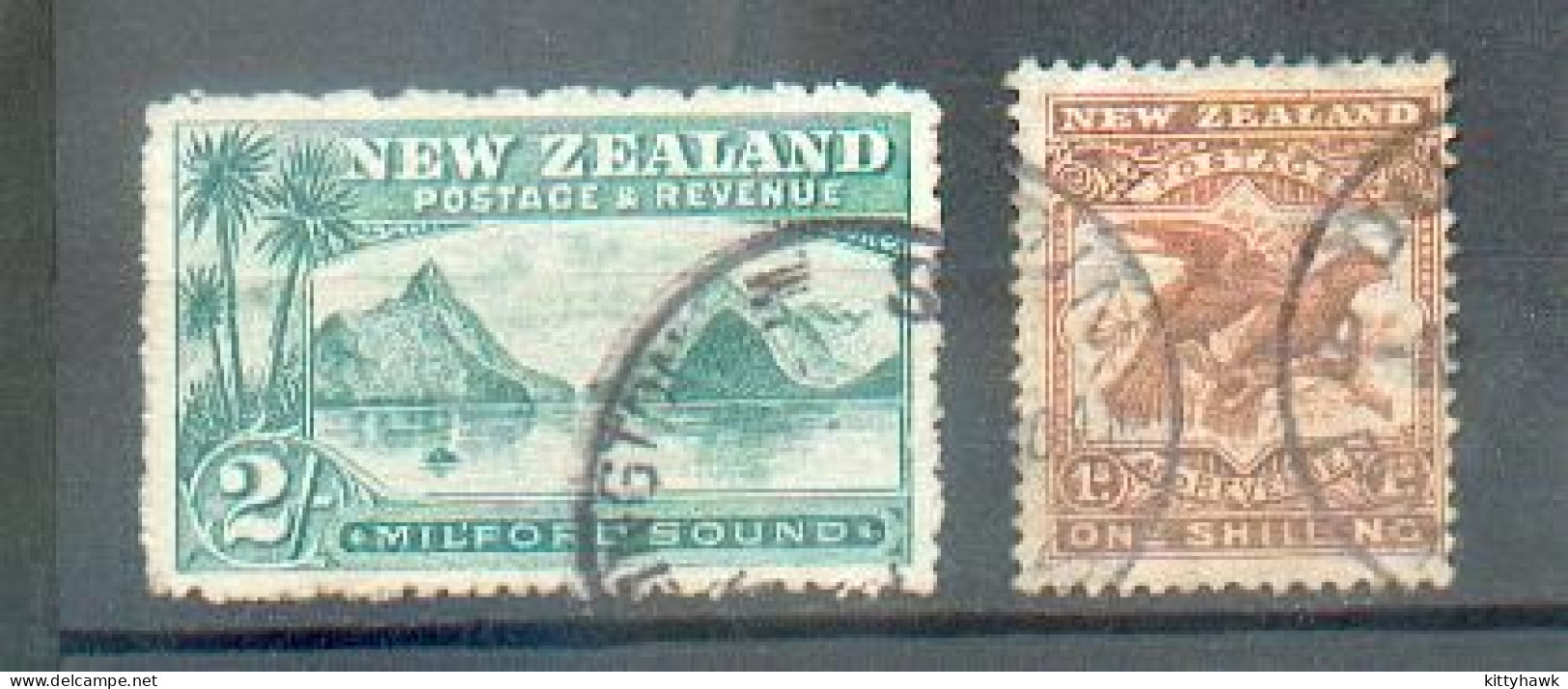 D 48 - N. Z. - YT  123 Et 124  ° Obli  -  Fil étoile NZ - Dentelure Imparfaite - Used Stamps